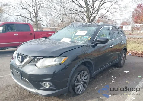 2016 Nissan Rogue Sl из США, поврежденный, VIN 5N1AT2MV1GC847241